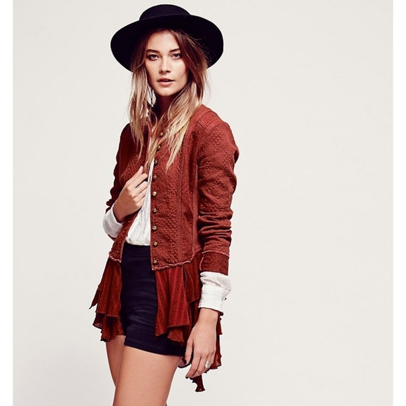 Free People Jackets & Blazers - Free People Rust Jacket
